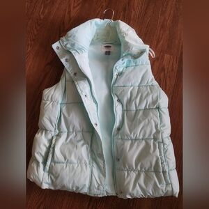 Old Navy Women's Mint Green Quilted Vest